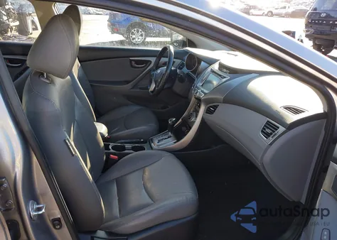 2013 Hyundai Elantra Limited from USA, damaged, VIN KMHDH4AE6DU596138